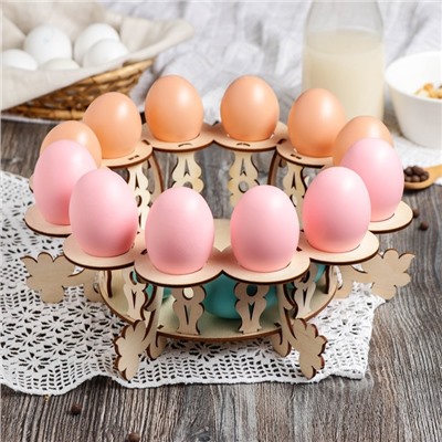 Подставка для яиц пасхальная, 12 ячеек, 26×26×15 см