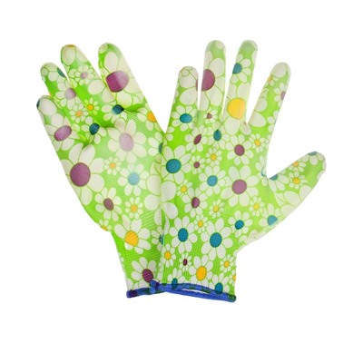 Перчатки садовые, нейлоновые, с ПВХ полуобливом, размер 10, цвет МИКС, Greengo