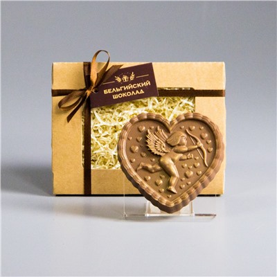 Шоколадная фигурка «Сердце с купидоном 1»