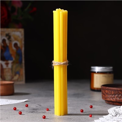 Набор свечей церковных "Спаситель" для домашней молитвы, парафин, 12 шт