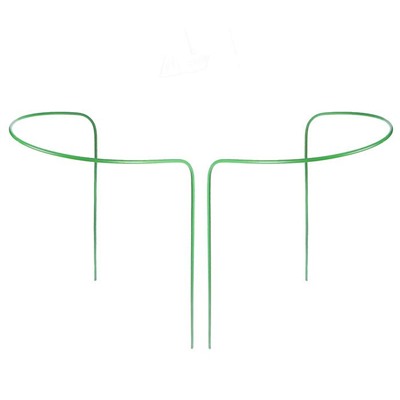 Кустодержатель, d = 40 см, h = 60 см, ножка d = 0.3 см, металл, набор 2 шт., зелёный, Greengo