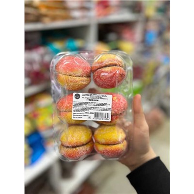 Песочное печенье персики с начинкой упаковка 500гр