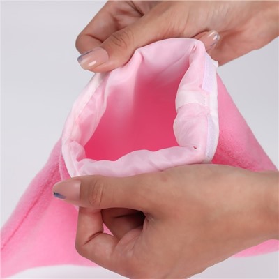Носочки для парафинотерапии, 28 × 21 см, цвет розовый