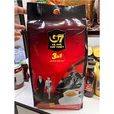 Кофе растворимое (G7 3в1) Вьетнам в упаковке 100 пакетиков по 16 гр