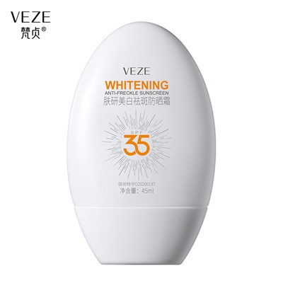 VEZE WHITENING SUNSCREEN Крем солнцезащитный для лица и тела (отбеливающий) SPF 35, 45мл