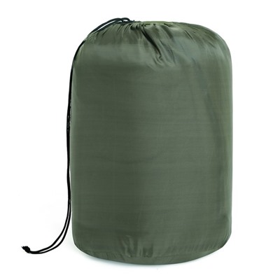 Спальный мешок туристический, 220 х 75 см, до -20 градусов, 700 г/м2, цвет мха
