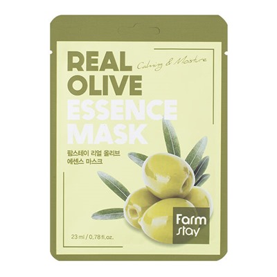 Farm Stay Тканевая маска для лица с экстрактом оливы FarmStay Real Olive Essenc…