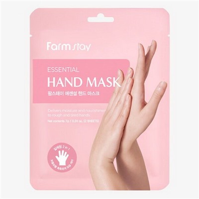 Farm Stay Увлажняющая маска-перчатки для рук FarmStay Essential Hand Mask, 1пар…