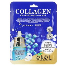 Ekel cosmetics Тканевая маска для упругости лица с коллагеном Ekel Collagen Ultra Hydrating Essence Mask, 25 мл