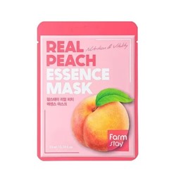 Farm Stay Тканевая маска для лица FarmStay Real Peach Essence Mask, 1шт*23мл