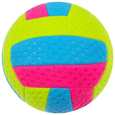 Мяч волейбольный пляжный, ПВХ, машинная сшивка, 18 панелей, р. 2, цвета МИКС