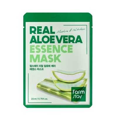 Farm Stay Тканевая маска с алоэ вера FarmStay Real Aloe Vera Essence Mask, 1шт*…