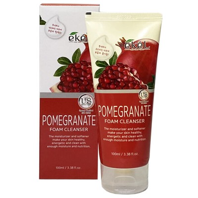 Ekel cosmetics Пенка для умывания с экстрактом граната Ekel Foam Cleanser Pomegranat…