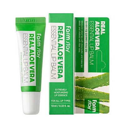 Farm Stay Бальзам для губ с алоэ FarmStay Real Aloe Vera Essential Lip Balm, 10…