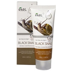 Ekel cosmetics Пилинг-скатка с экстрактом слизи черной улитки Ekel Black Snail Natural Clean Peeling Gel, 100мл