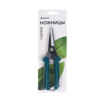 Ножницы садовые, 7" (18 см), с пластиковыми ручками, Greengo