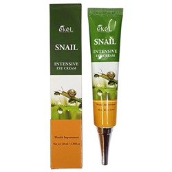 Ekel cosmetics Крем для кожи вокруг глаз на основе улиточного секрета Ekel Snail Intensive Eye Cream, 40ml